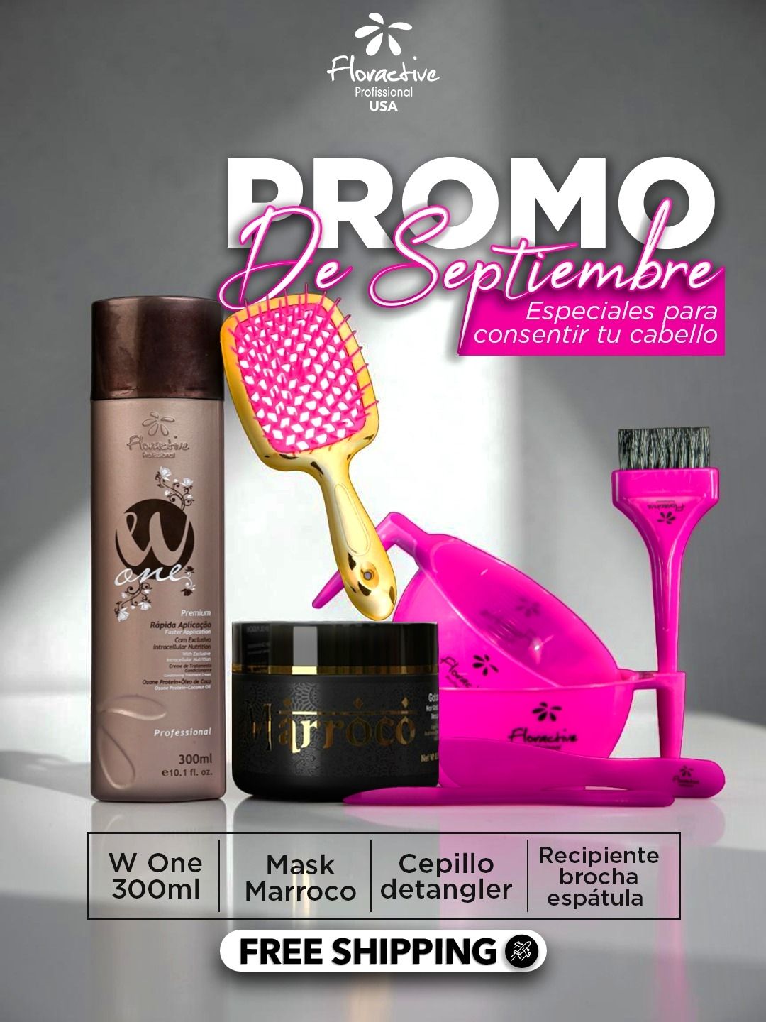 **W ONE 300 ML PLUS MARROCO MASK FREE SHIPPING** 