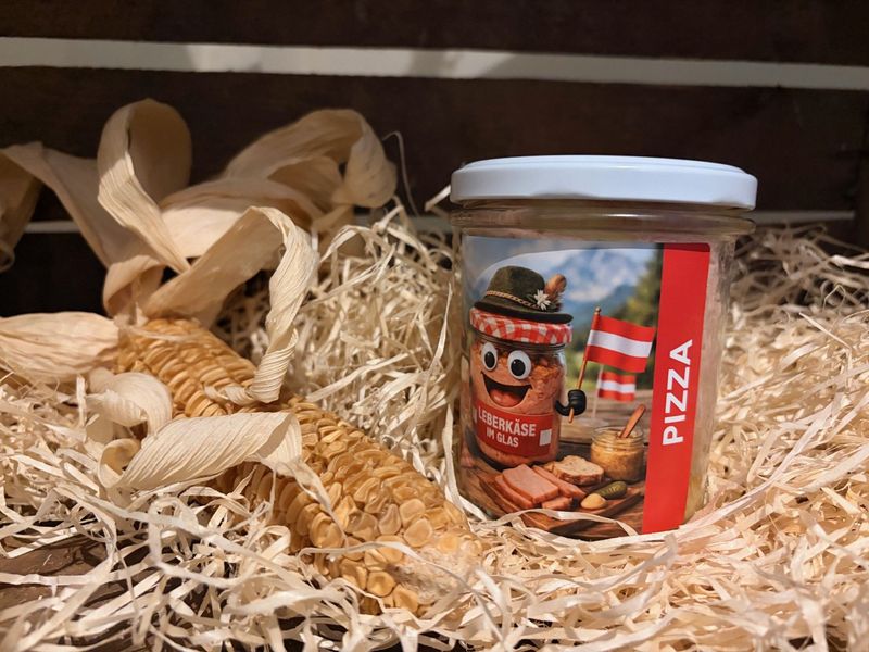 Leberkäse im Glas Pizza ca 35 dag