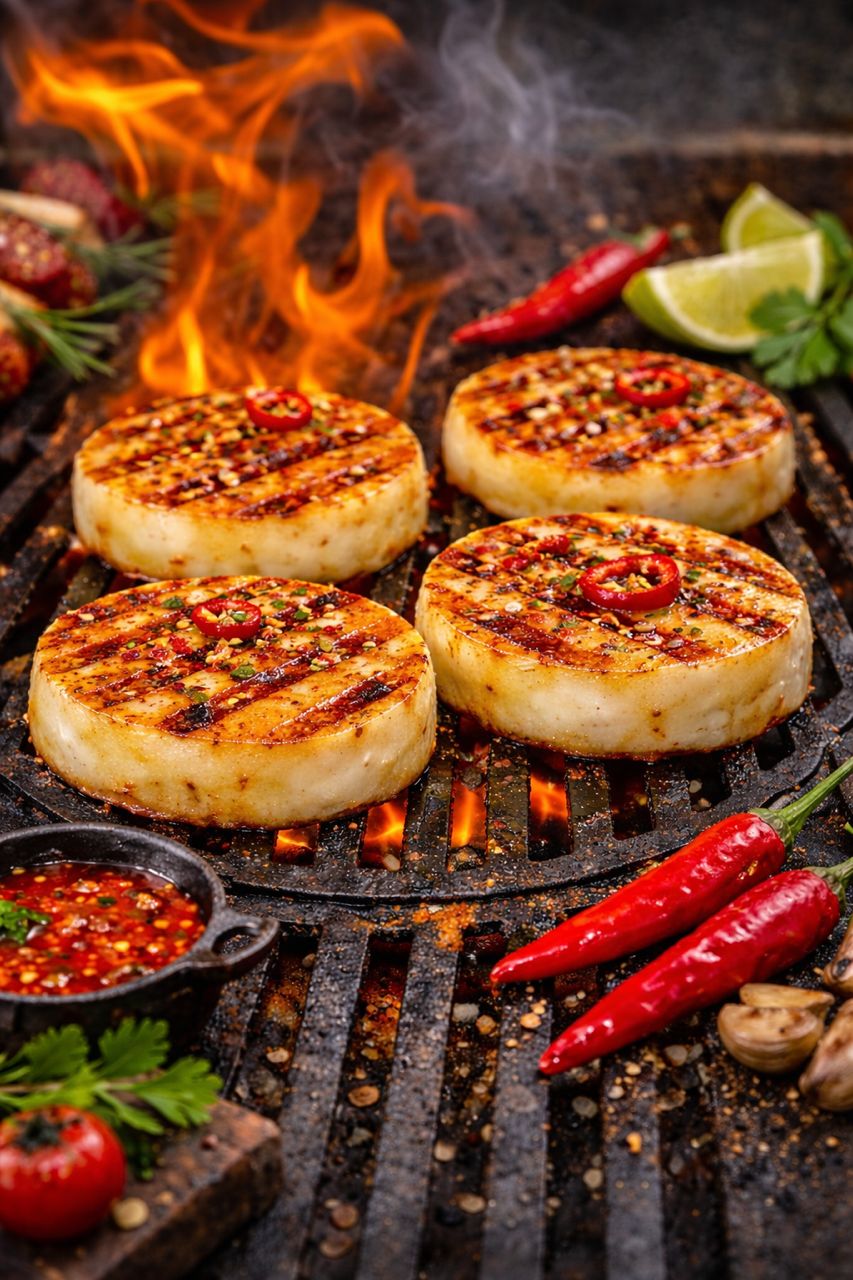 Grillkäse Chili 2 Scheiben ca 25 dag Grillkäse Chili 2 Scheiben ca 25 dag