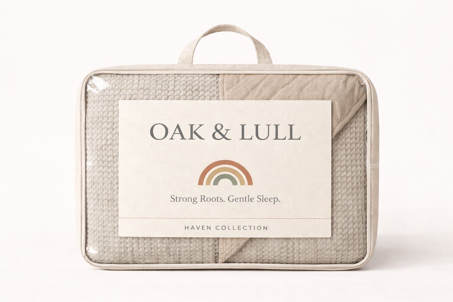 Haven Waffle Reversible Quilt (Stone)