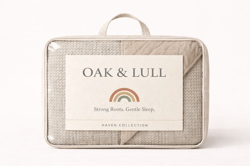 Haven Waffle Reversible Quilt (Stone)