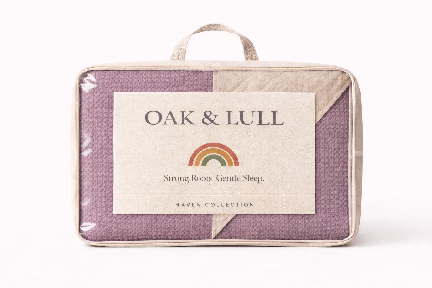 Haven Waffle Reversible Quilt (Mauve)