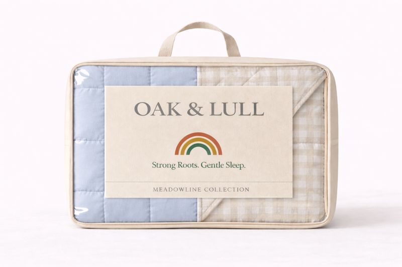 Meadowline Collection – Reversible Polycotton (Baby Blue)