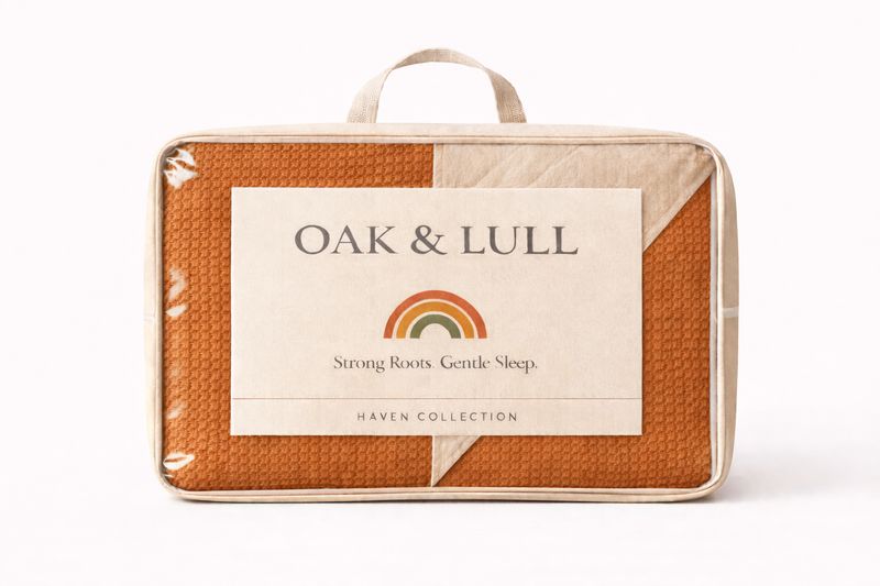 Haven Waffle Reversible Quilt (Ochre)