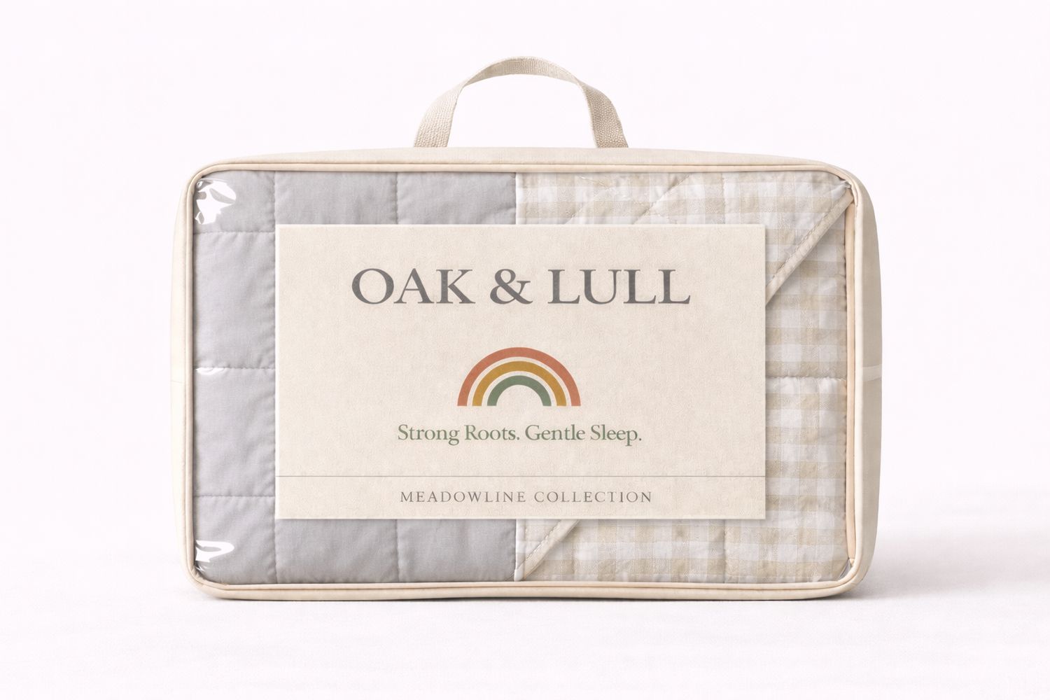 Meadowline Collection – Reversible Polycotton (Light Grey)