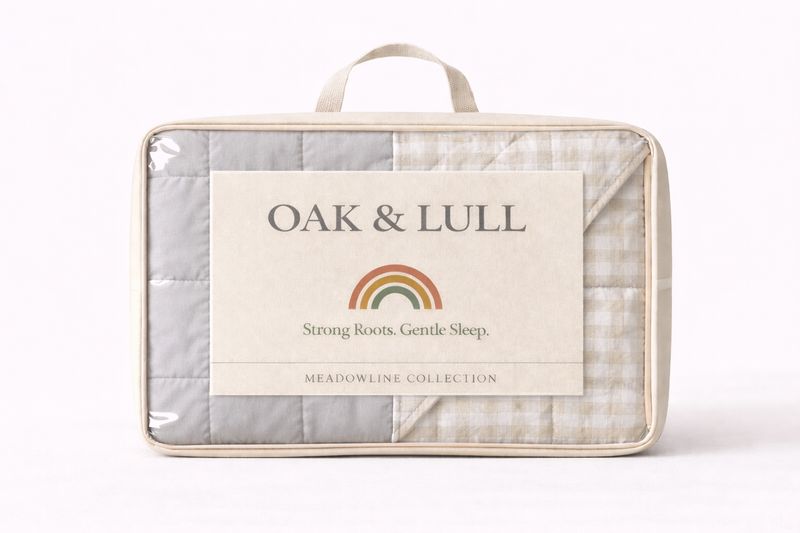 Meadowline Collection – Reversible Polycotton (Light Grey)