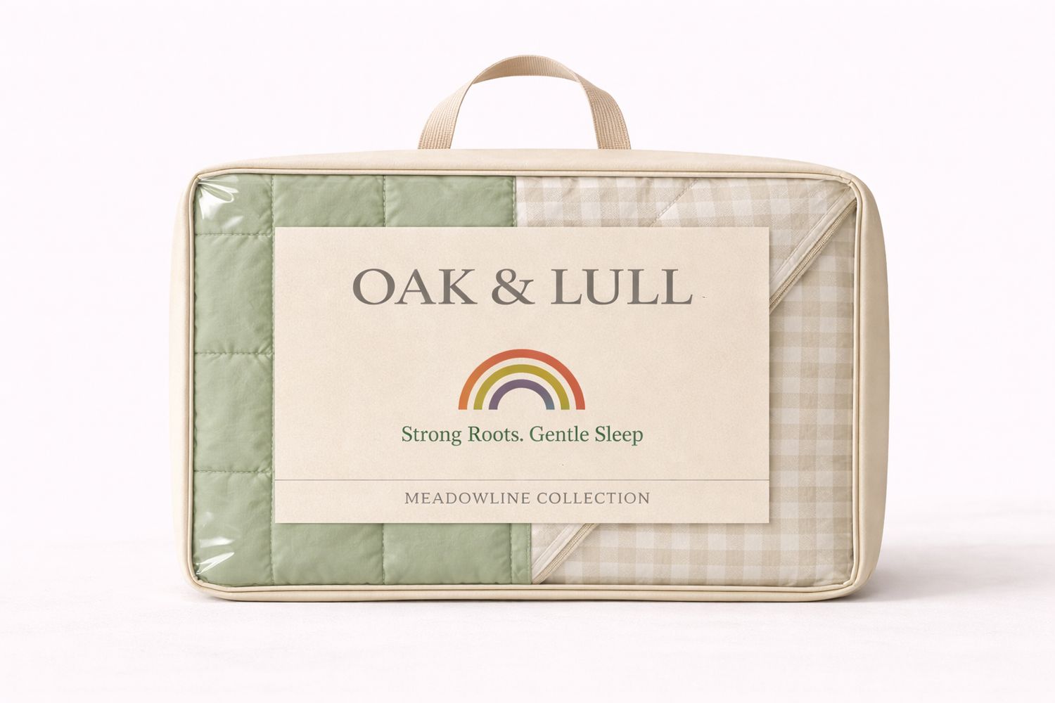 Meadowline Collection – Reversible Polycotton (Sage)