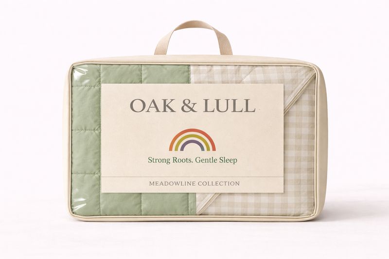 Meadowline Collection – Reversible Polycotton (Sage)