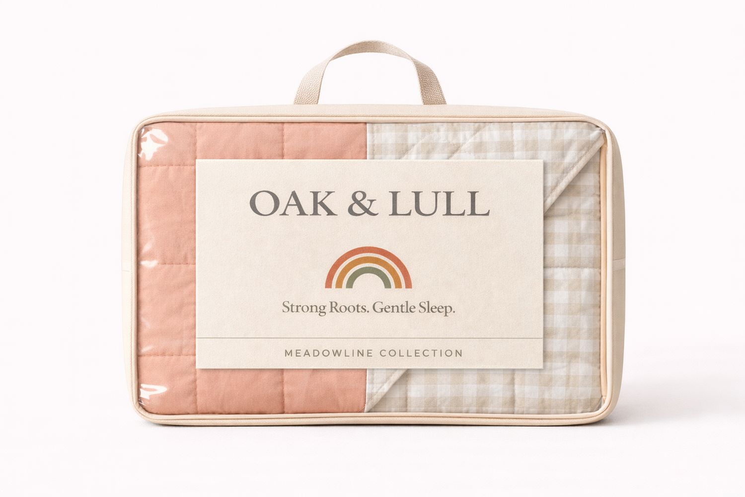 Meadowline Collection – Reversible Polycotton (Salmon)