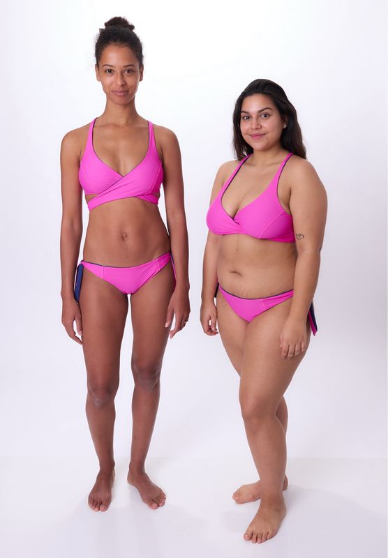 LANI | Wrap Top | Blueberry/Pink