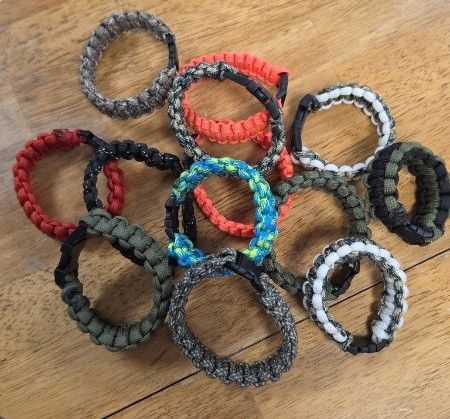 Jake's paracord bracelets