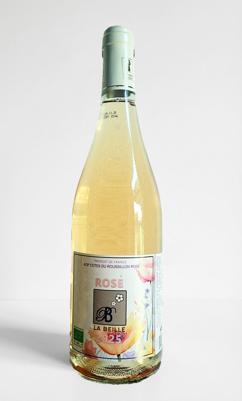 ROSE 2025 8,55€ la bouteille au lieu de 9.50€ (vendu par carton de 6 bouteilles)