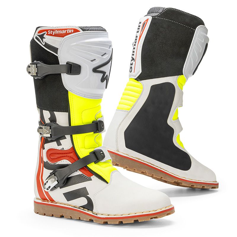 Stivali STYLMARTIN IMPACT PRO 2 AIR - (White/Red/Yellow Fluo)