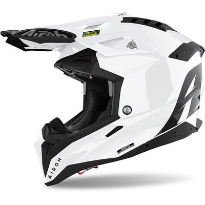Casco Cross AIROH AVIATOR 3 COLOR - (White Gloss) Casco Cross AIROH AVIATOR 3 COLOR - (White Gloss)