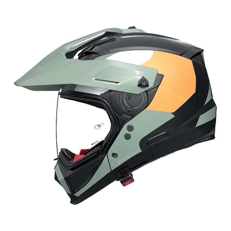 Casco Modulare NOLAN N70-2 X SELVADO - (Nero/Verde Grigio/Bianco/Arancione)