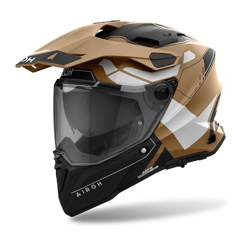 Casco Integrale Enduro AIROH COMMANDER 2 REVEAL - (Sand Matt)
