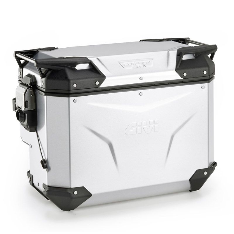 GIVI VALIGIA LATERALE DESTRA TREKKER OUTBACK EVO SMART 40 LITRI SCANTONATA MONOKEY CAM-SIDE ALLUMINIO ANODIZZATO