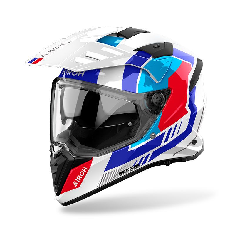 Casco Integrale Enduro AIROH BANDIT HORN - (White Gloss)