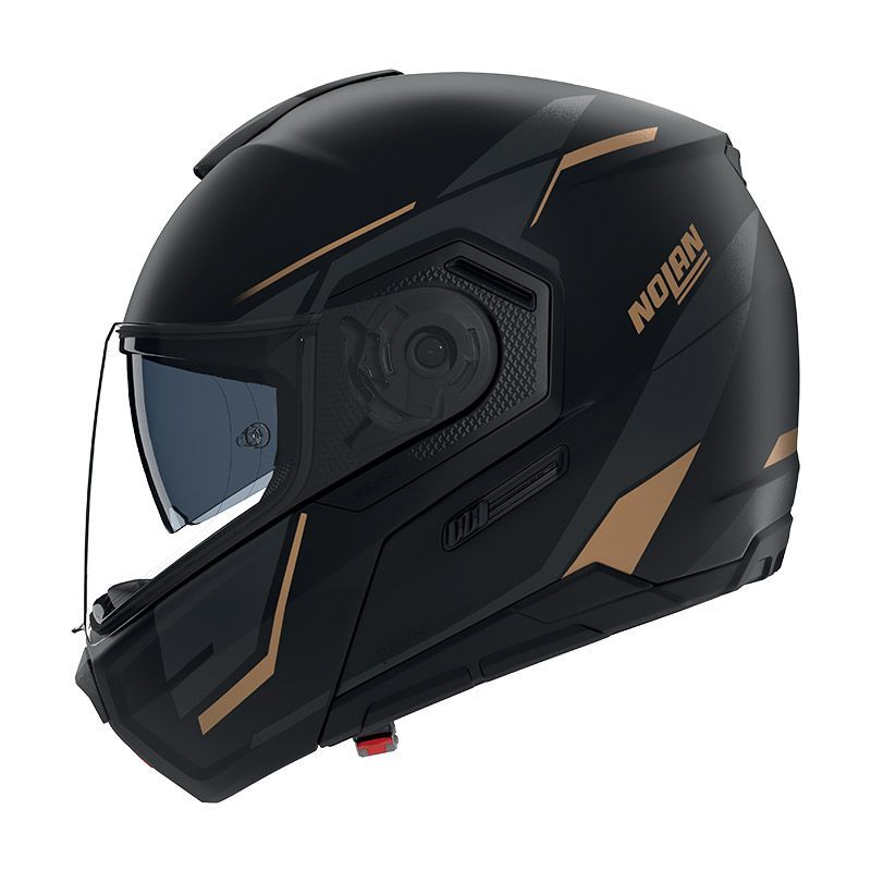 Casco Modulare NOLAN N90-3 SINCRONO - (Nero/Antracite/Oro)