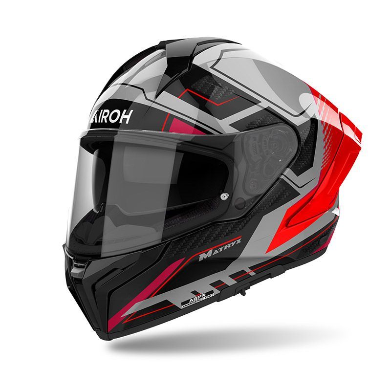 Casco Integrale AIROH MATRYX ROCKET - (Red Gloss)