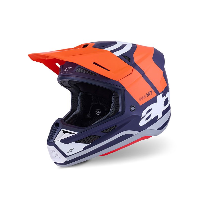 Casco Cross ALPINESTARS S-M7 CORE ECE2206 - (Orange/Blue Matt)