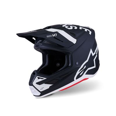 Casco Cross ALPINESTARS S-M7 DASHER ECE2206 - (Black/White Matt)