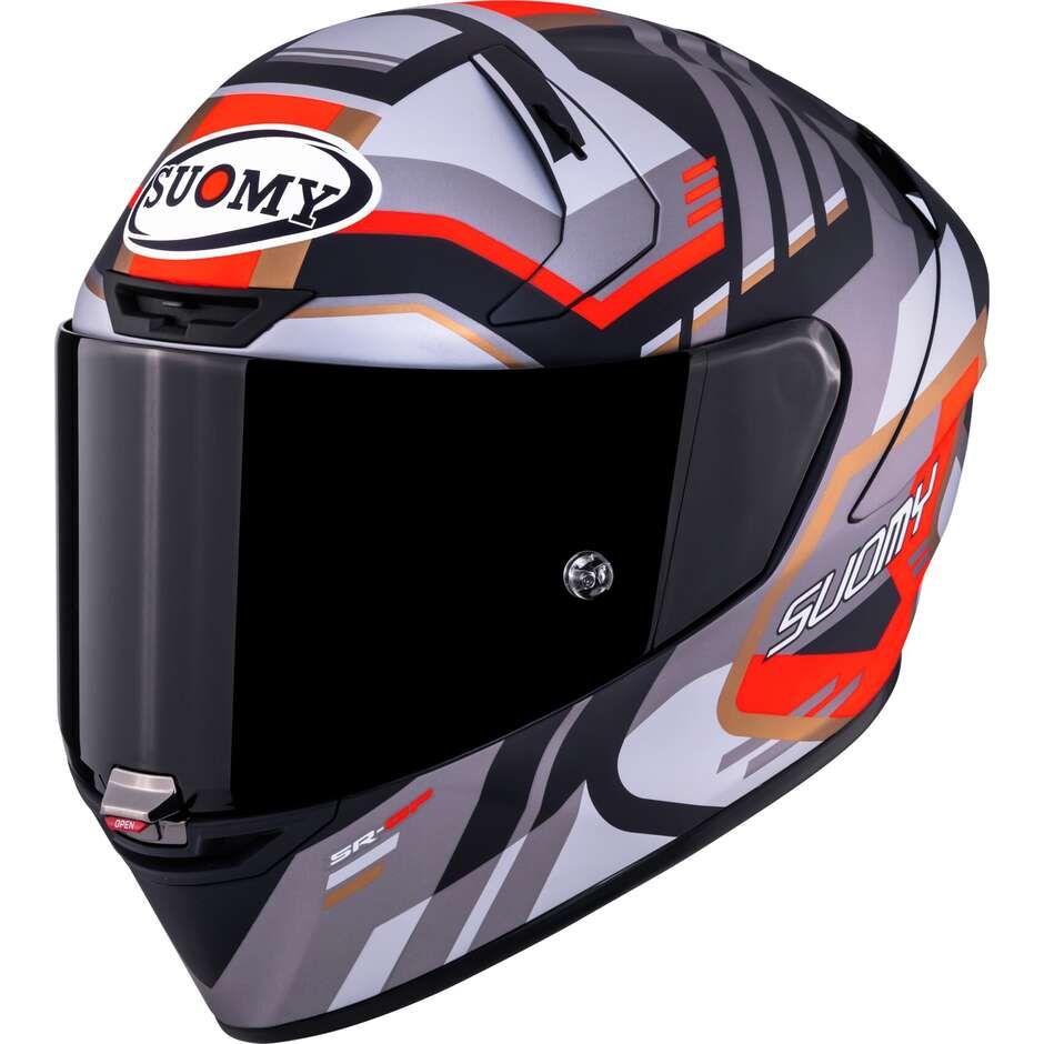 Casco Integrale SUOMY SR-GP EVO INFRARED - (Matt Grey/Red/Black)