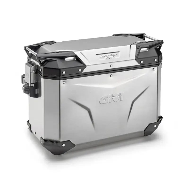 GIVI VALIGIA LATERALE DESTRA TREKKER OUTBACK EVO SMART 48 LITRI MONOKEY CAM-SIDE ALLUMINIO NATURALE