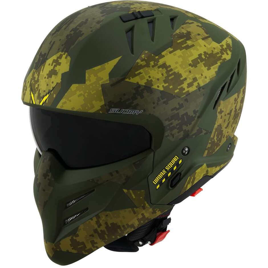 Casco Jet SUOMY ARMOR URBAN SQUAD - (Camouflage Matt Army Green)