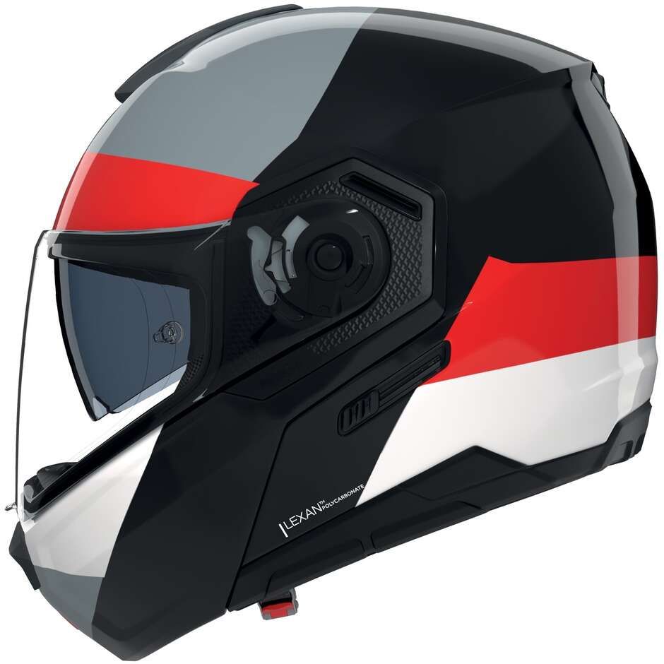 Casco Modulare NOLAN N90-3 BLOCCO - (Nero/Rosso/Antracite/Bianco)