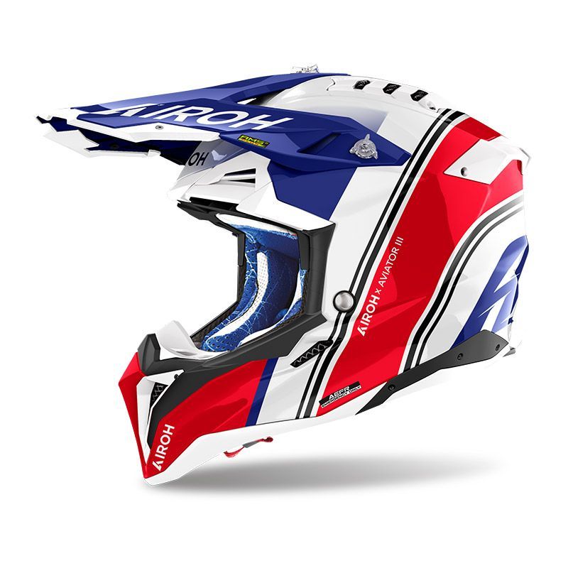 Casco Cross AIROH AVIATOR 3 HIMA - (Red Gloss)