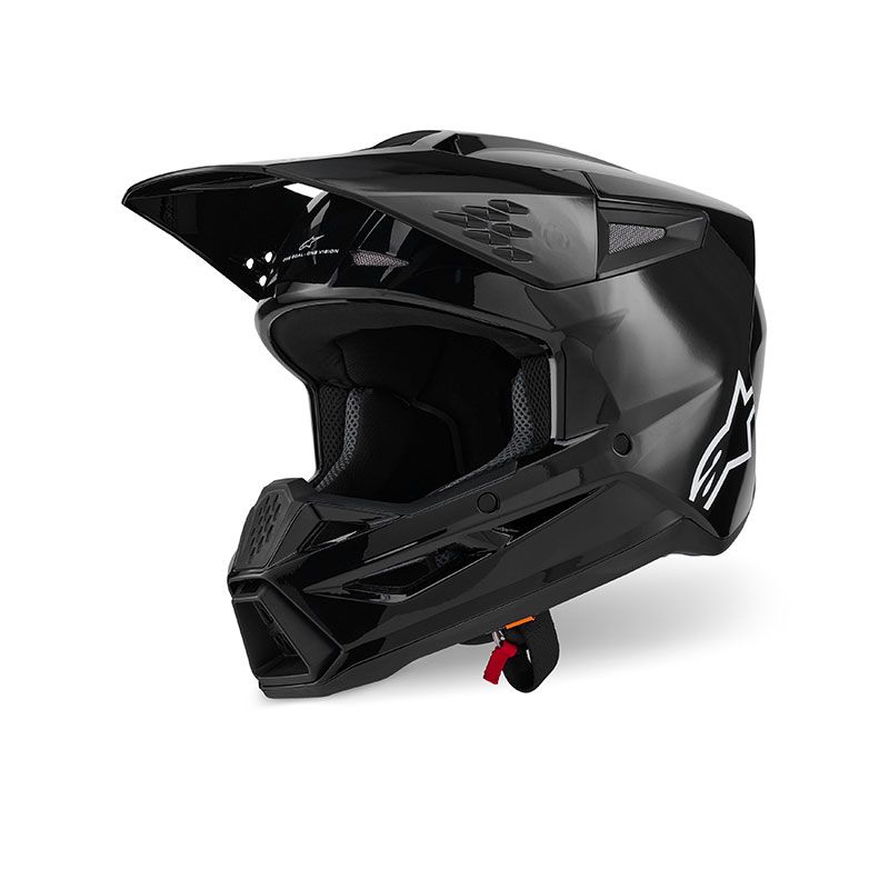 Casco Cross ALPINESTARS S-M3 SOLID ECE2206 - (Black Glossy)