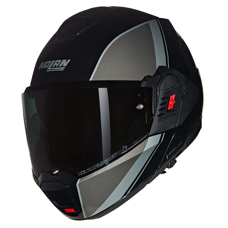 Casco Modulare Ribaltabile NOLAN N120-1 VERNICIATURA SPECIALE - (Nero/Grigio/Argento)