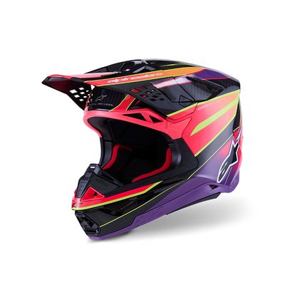 Casco Cross ALPINESTARS SUPERTECH S-M10 ERA ECE2206 - (Pink/Violet/Yellow Fluo)