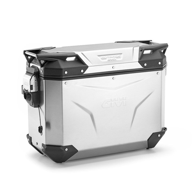 GIVI VALIGIA LATERALE DESTRA TREKKER OUTBACK EVO SMART 37 LITRI MONOKEY CAM-SIDE ALLUMINIO NATURALE