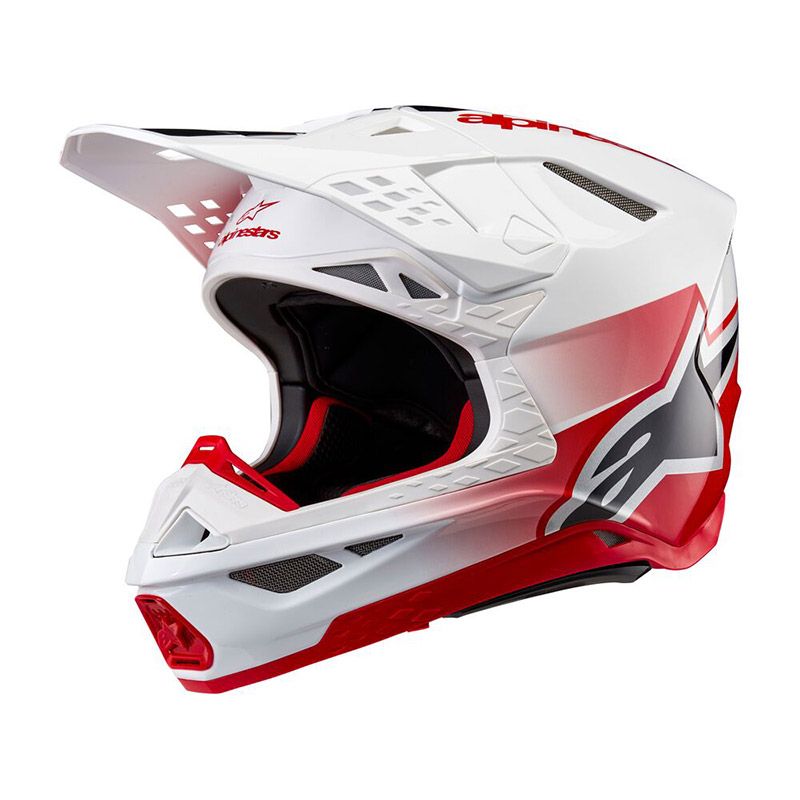 Casco Cross ALPINESTARS SUPERTECH S-M10 UNITE ECE2206 - (Red/White Glossy)