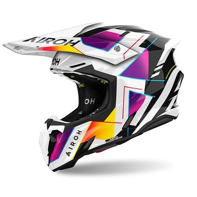 Casco Cross AIROH TWIST 3 RAINBOW - (Gloss)
