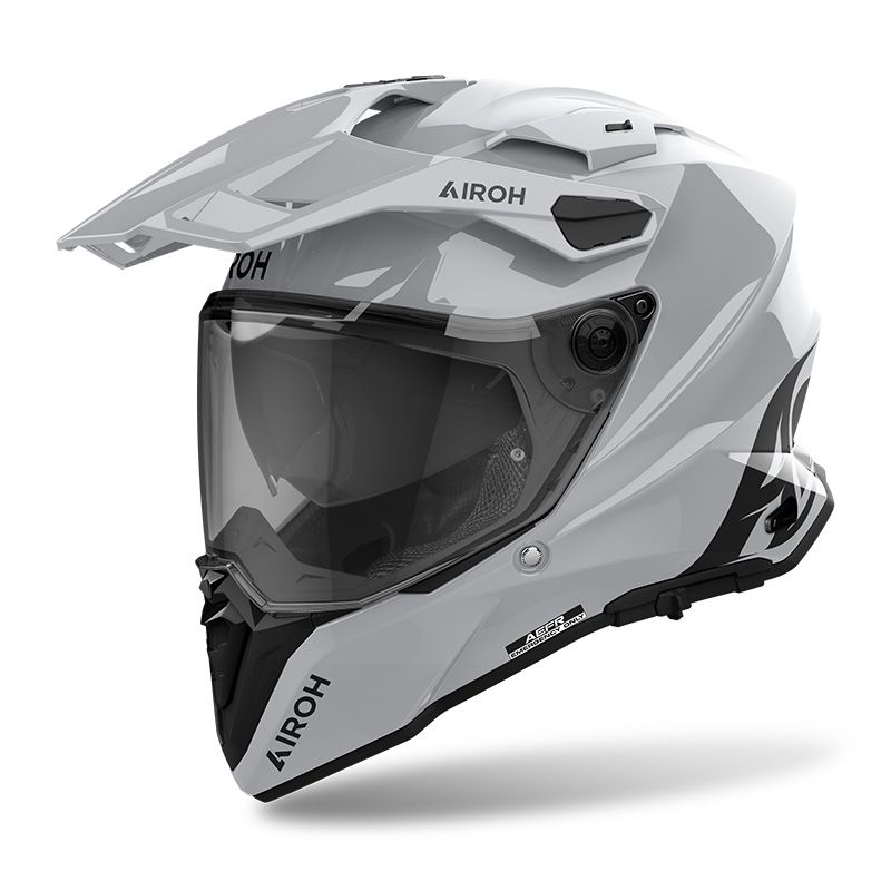Casco Integrale Enduro AIROH COMMANDER 2 COLOR - (Cement Grey Gloss)