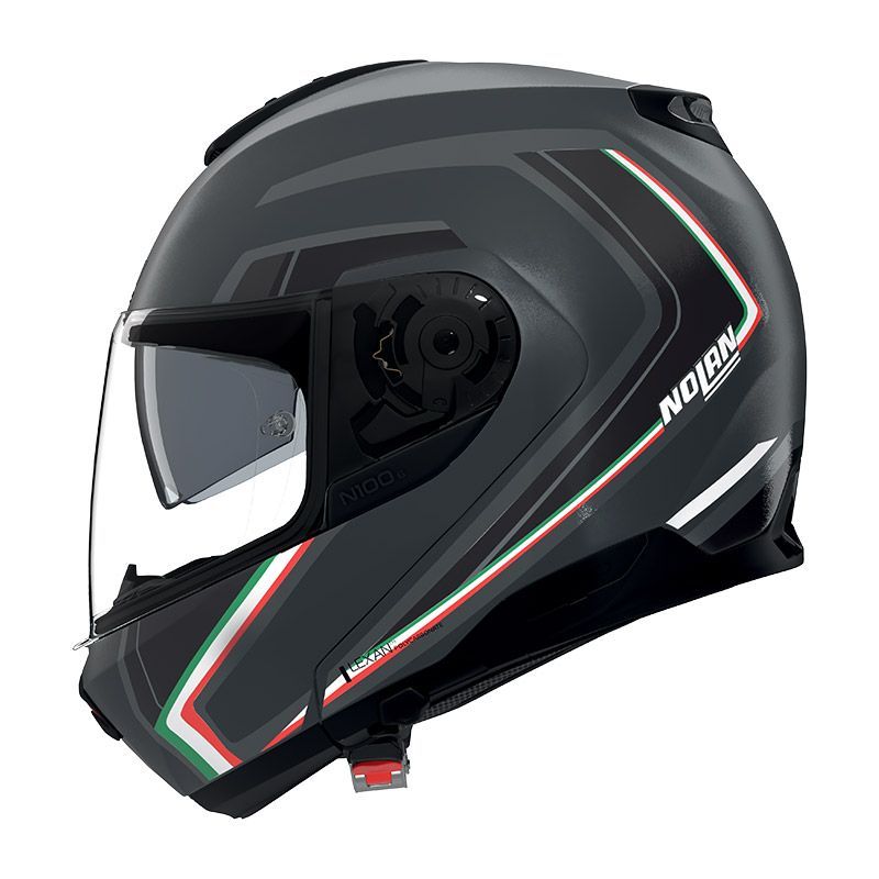 Casco Modulare NOLAN N100-6 RADIANTE - (Grigio Lava/Italia)