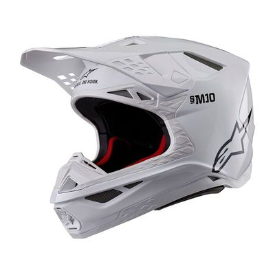 Casco Cross ALPINESTARS SUPERTECH S-M10 SOLID ECE2206 - (White)
