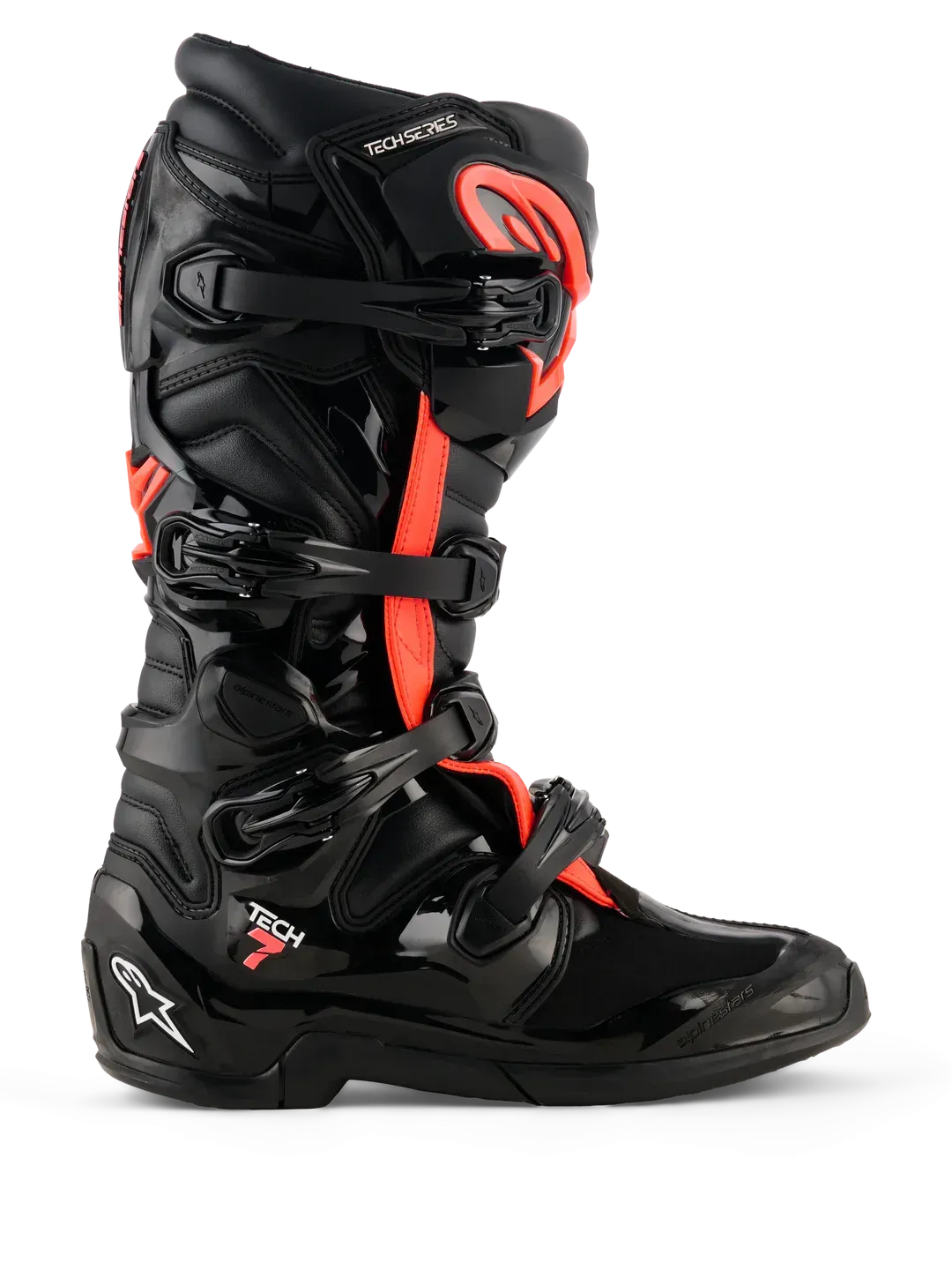 Stivali Cross ALPINESTARS TECH-7 - (Black/Red Fluo)
