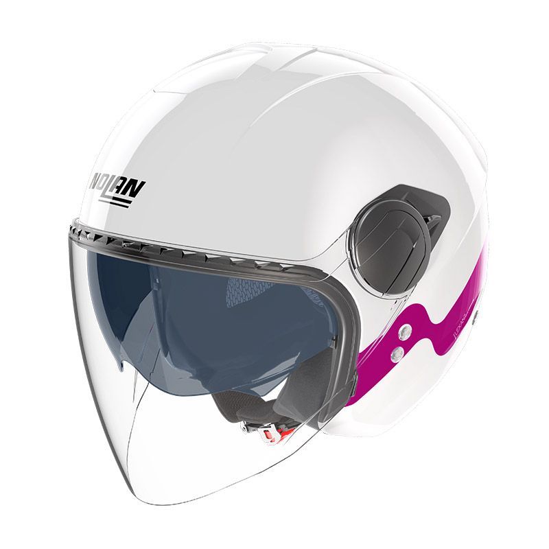 Casco Jet NOLAN N20-2 VISOR ZEFIRO - (Bianco/Fucsia)