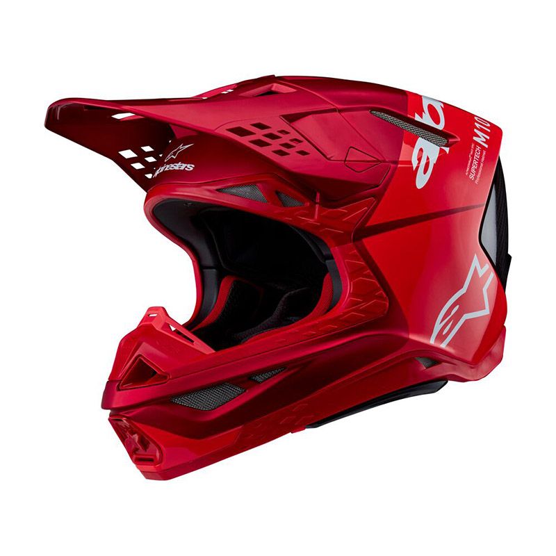 Casco Cross ALPINESTARS SUPERTECH S-M10 FLOOD ECE2206 - (Red Fluo Matt Glossy)