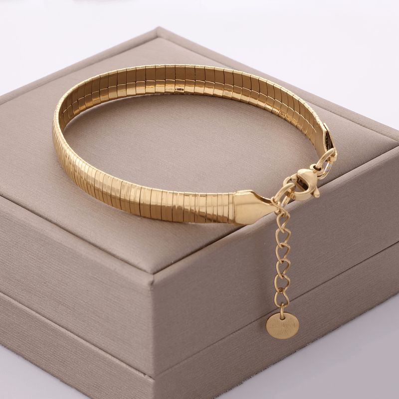 18K Gold Plated 1pc Cuban Link Bracelet