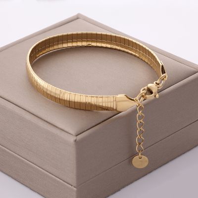 18K Gold Plated 1pc Cuban Link Bracelet