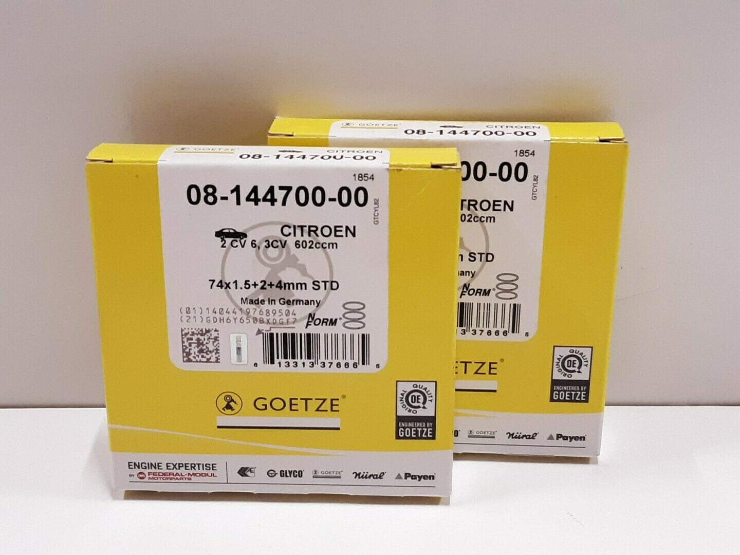 Piston ring set Goetze 602cc
