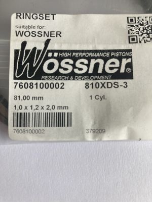 piston rings 81mm wossner 810xds-3