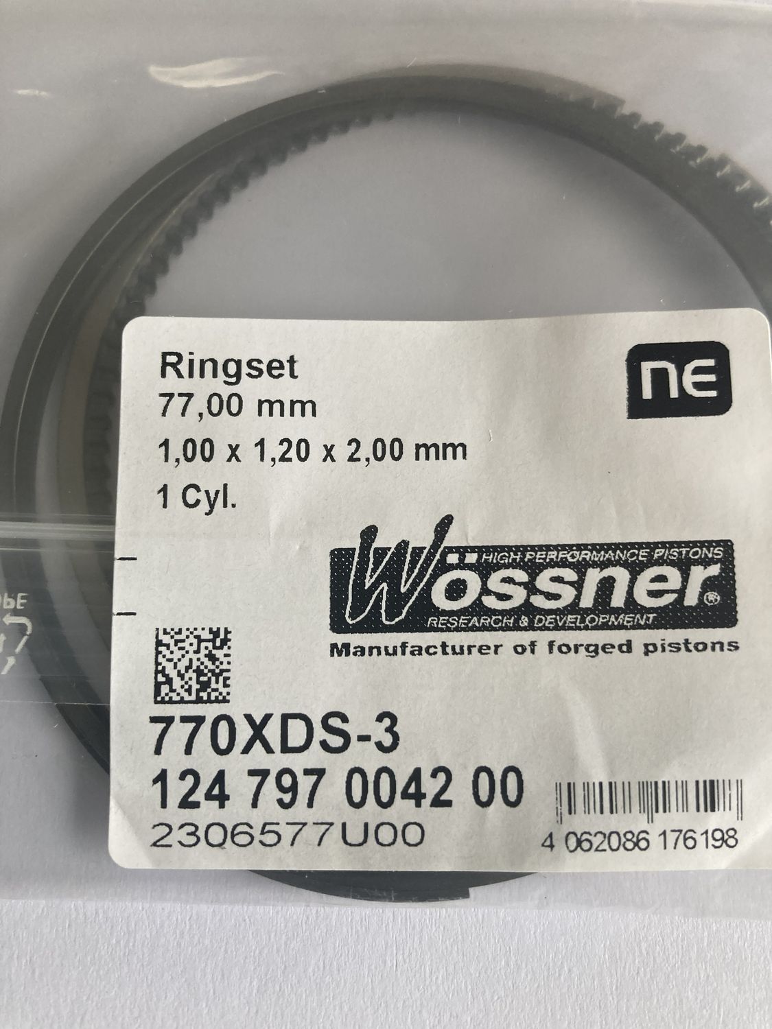 piston rings wossner 77mm 770xds-3