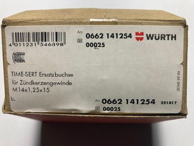 time sert M14x1.25x15 outer diameter M16x1.25