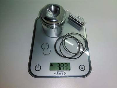 Forged pistons 602cc